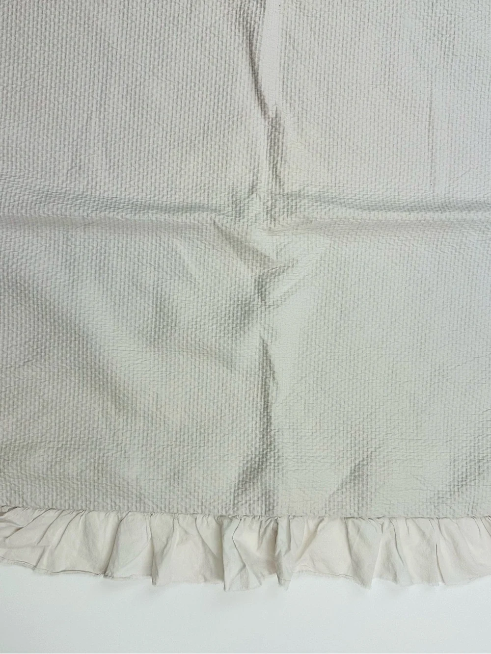 PiuBelle Cotton Textured Ruffle Edge Euro Sham Pillow Case 26 x 26
